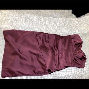 Bridesmaid dress burgundy, size 0. Worn once